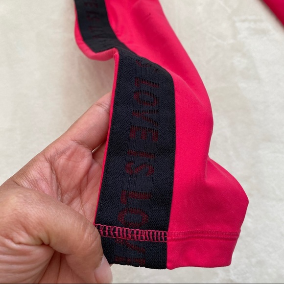 *SOLD*Spiritual Gangster Hot Pink Love Legging - Picture 5 of 13